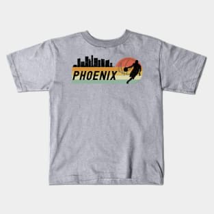 Basketball Fans Phoenix AZ Cityscape Kids T-Shirt